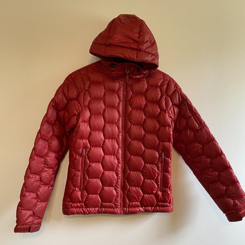 Women's Size Small Marmot Hooded Puffer Jacket